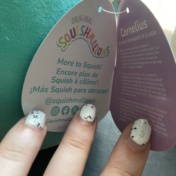 Squishmallows Cornelius Cow Plush Easter 8” - Picture 3 of 5